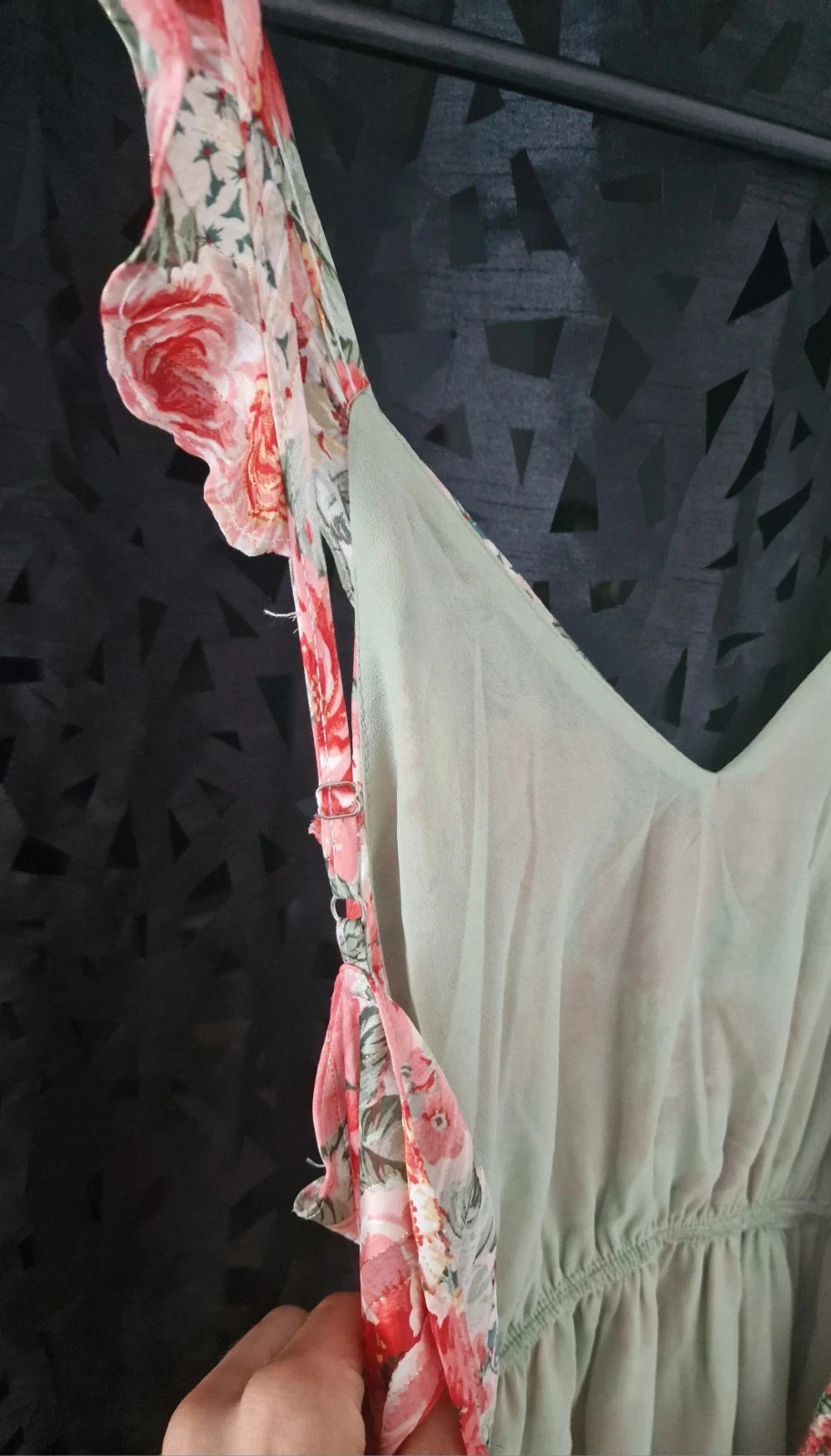 Vestido floral Peace n' Love S/M – Costas abertas – Fios dourados lurex – Nova com etiqueta – photo 14